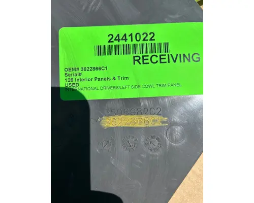 INTERNATIONAL 8600 INTERIOR PANELS & TRIM 126