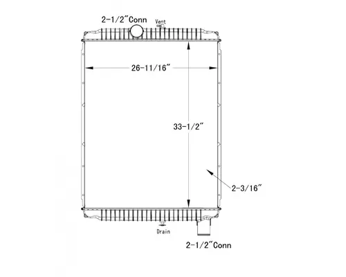 INTERNATIONAL 8600 RADIATOR ASSEMBLY