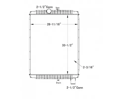 INTERNATIONAL 8600 RADIATOR ASSEMBLY