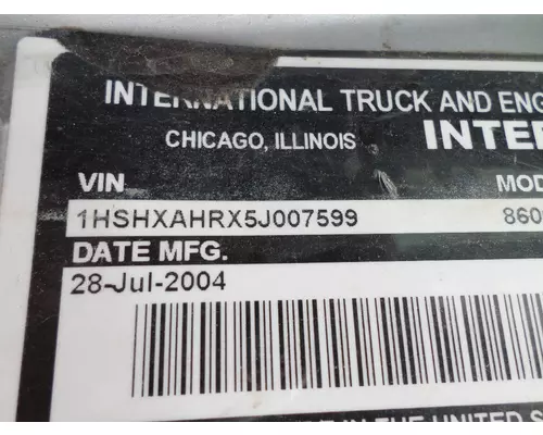 INTERNATIONAL 8600 WHOLE TRUCK FOR RESALE