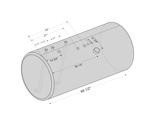 INTERNATIONAL 9200 1988-1997 FUEL TANK