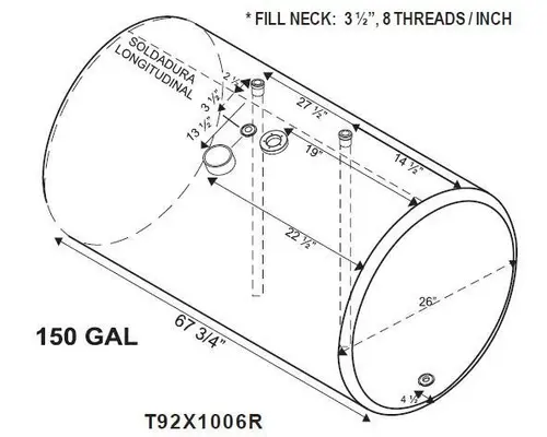 INTERNATIONAL 9200 1988-1997 FUEL TANK