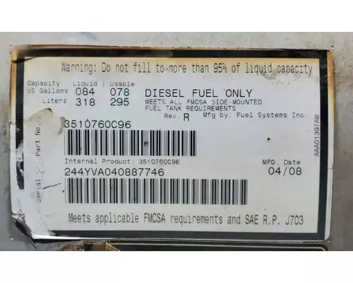 INTERNATIONAL 9200I Fuel Tank