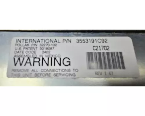 INTERNATIONAL 9200I Instrument Cluster