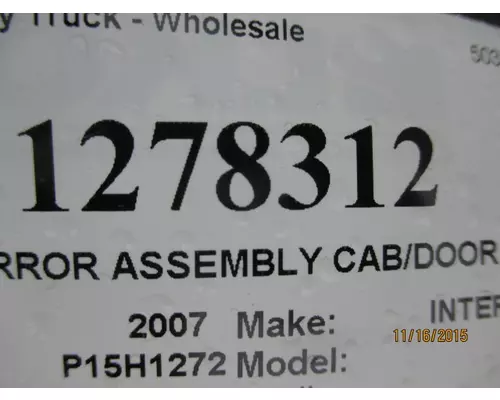 INTERNATIONAL 9200I MIRROR ASSEMBLY CABDOOR