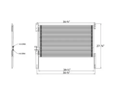 INTERNATIONAL 9200 Air Conditioner Condenser