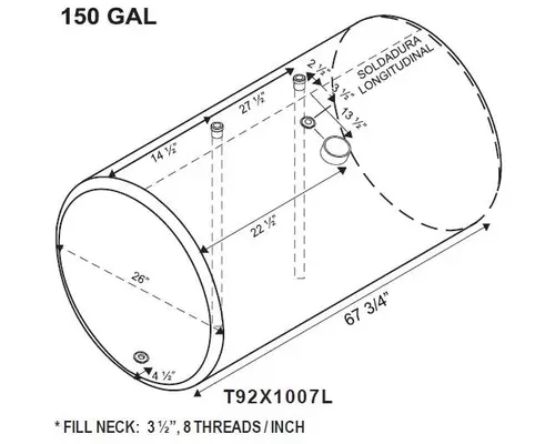 INTERNATIONAL 9200 FUEL TANK