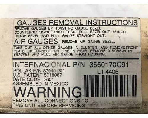 INTERNATIONAL 9200i Gauges (all)