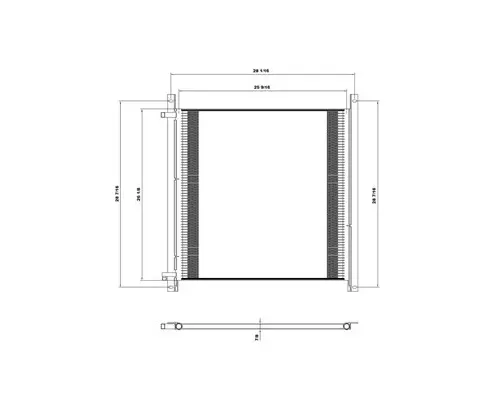 INTERNATIONAL 9300 AIR CONDITIONER CONDENSER