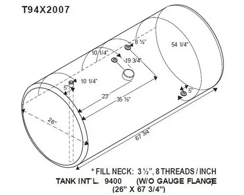 INTERNATIONAL 9400 1987-1996 FUEL TANK