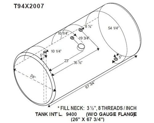 INTERNATIONAL 9400 1987-1996 FUEL TANK