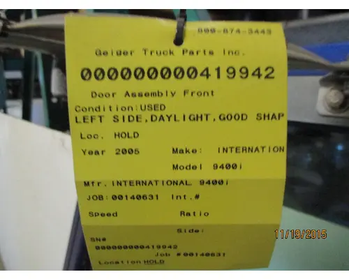 INTERNATIONAL 9400I 2000-2007 DOOR ASSEMBLY, FRONT
