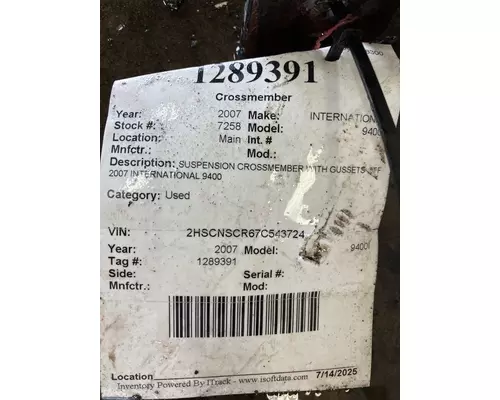 INTERNATIONAL 9400I Crossmember