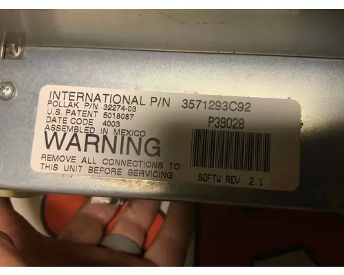INTERNATIONAL 9400I Instrument Cluster