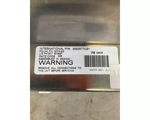 INTERNATIONAL 9400I Instrument Cluster