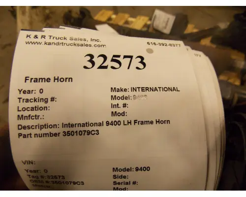 INTERNATIONAL 9400 Frame Horn