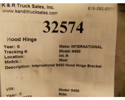 INTERNATIONAL 9400 Hood Hinge 1
