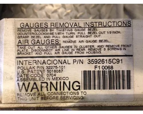 INTERNATIONAL 9400i Gauges (all)