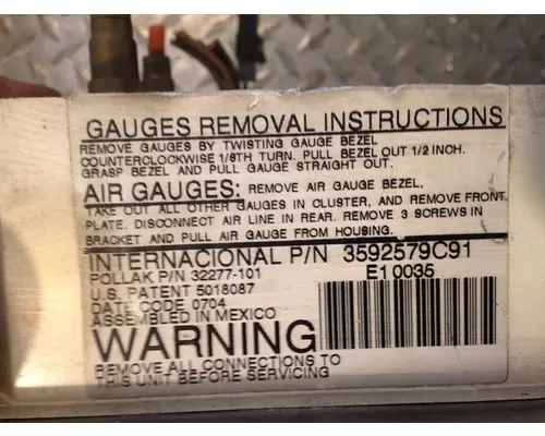 INTERNATIONAL 9400i Gauges (all)