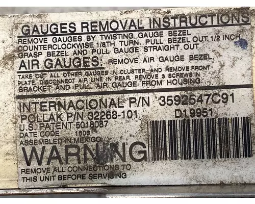 INTERNATIONAL 9400i Gauges (all)