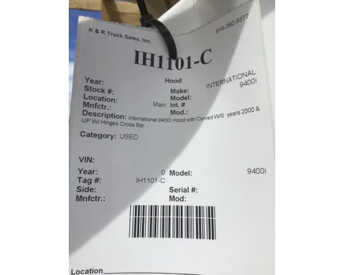 INTERNATIONAL 9400i Hood