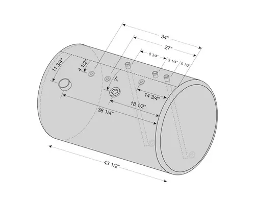 INTERNATIONAL 95-104 GALLON FUEL TANK