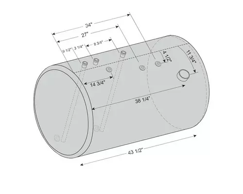 INTERNATIONAL 95-104 GALLON FUEL TANK