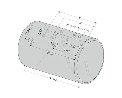 INTERNATIONAL 95-104 GALLON FUEL TANK