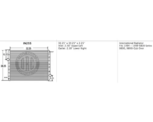 INTERNATIONAL 9800_IN255 Radiator
