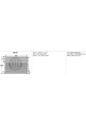 INTERNATIONAL 9800_IN255 Radiator