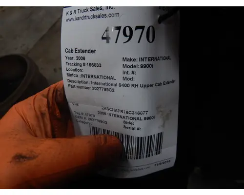 INTERNATIONAL 9900I Side Fairing