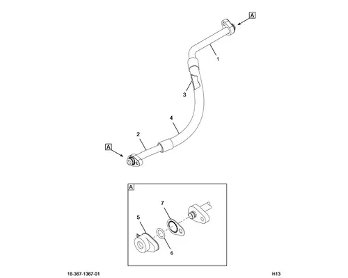 INTERNATIONAL 9900 Air Conditioner Hoses