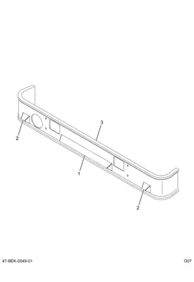 INTERNATIONAL 9900 Bumper Guard, Rear