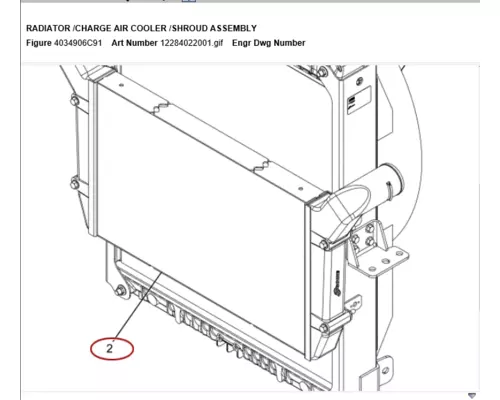 INTERNATIONAL 9900 Charge Air Cooler (ATAAC)