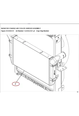 INTERNATIONAL 9900 Charge Air Cooler (ATAAC)