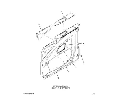 INTERNATIONAL 9900 Door Panel