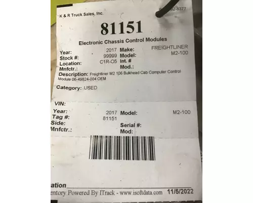 INTERNATIONAL 9900 ECM (Chassis)