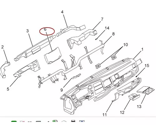 INTERNATIONAL 9900 Heater or Air Conditioner Parts, Misc.