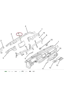 INTERNATIONAL 9900 Heater or Air Conditioner Parts, Misc.