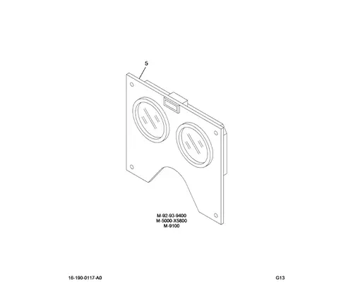 INTERNATIONAL 9900 Instrument Cluster