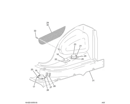 INTERNATIONAL 9900 PANEL, INTERIOR TRIM