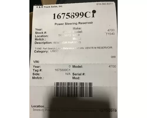 INTERNATIONAL 9900 Power Steering Assembly