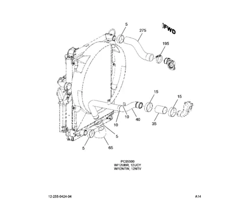 INTERNATIONAL 9900 Radiator Parts