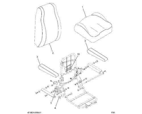 INTERNATIONAL 9900 Seat, Front