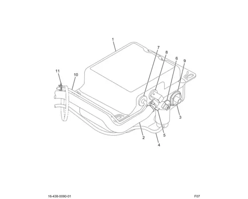 INTERNATIONAL 9900 Windshield Washer Reservoir