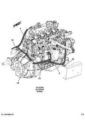 INTERNATIONAL 9900 Wire Harness