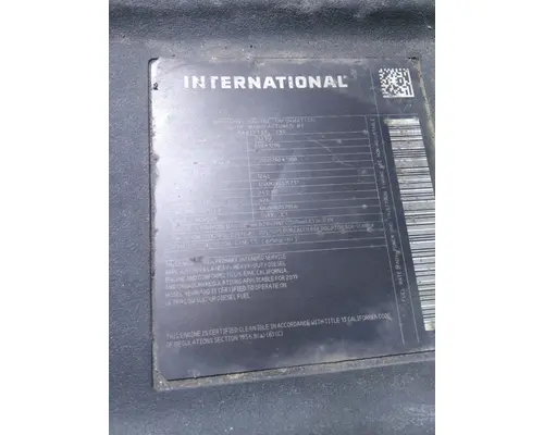 INTERNATIONAL A26 EPA 17 ENGINE ASSEMBLY