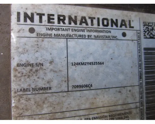 INTERNATIONAL A26 EPA 17 ENGINE ASSEMBLY