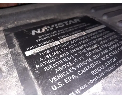INTERNATIONAL A26 EPA 17 ENGINE ASSEMBLY