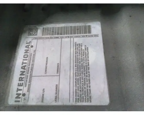 INTERNATIONAL A26 EPA 17 ENGINE ASSEMBLY